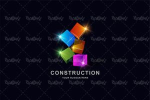 3D graphic logo vector