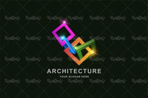 3D graphic logo vector