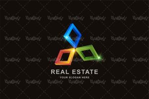 3D graphic logo vector