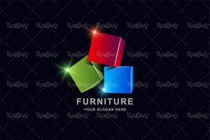3D graphic logo vector