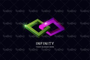 3D graphic logo vector