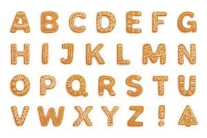 English alphabet vector