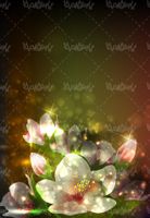 Flower background vector