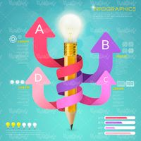 Download color infographic vector