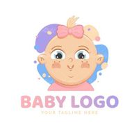 Baby logo vector