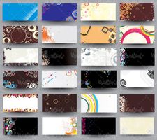 Vector background set