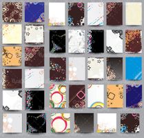 Vector background set