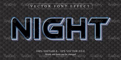 Editable vector font effect