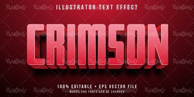 Editable vector font effect