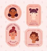 وکتور طرح روز زن