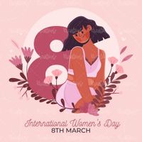 وکتور طرح روز زن