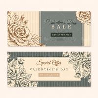 Vector Valentine Sale Plan