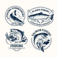 Vector fishing label