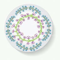 وکتور طرح روی بشقاب