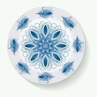 وکتور طرح روی بشقاب