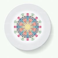 وکتور طرح روی بشقاب