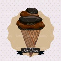 Funnel Ice Cream Vector