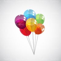 Balloon handle vector