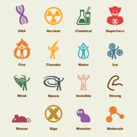 وکتور آیکن آزمایشگاه