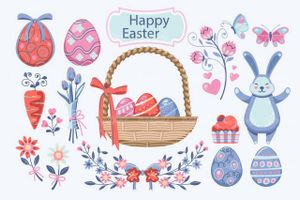 وکتور تخم مرغ رنگی