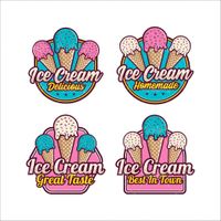 Funnel Ice Cream Vector