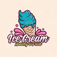 Funnel Ice Cream Vector