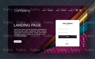 Vector website template