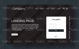 Vector website template