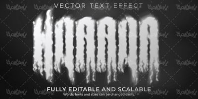 Editable text vector effect