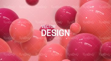 Three-dimensional vector background