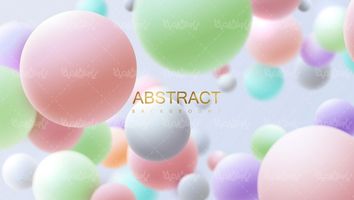 Three-dimensional vector background