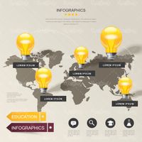 Vector education infographics