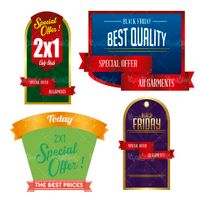 Special discount vector label