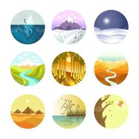 وکتور لوگو طبیعت