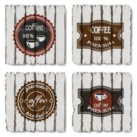 Coffee label vector