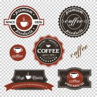 Coffee label vector