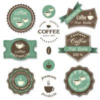 Coffee label vector