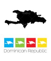 وکتور نقشه جمهوری دومینیکن