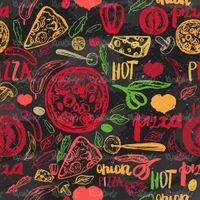 وکتور منوی پیتزا