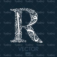 Vector Latin letters