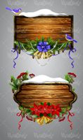 Wooden frame vector