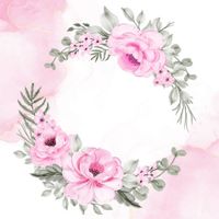 Flower frame vector