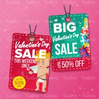 وکتور برچسب ولنتاین