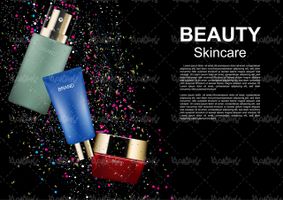 وکتور بسته بندی لوازم آرایشی