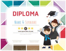 وکتور تقدیرنامه کودک