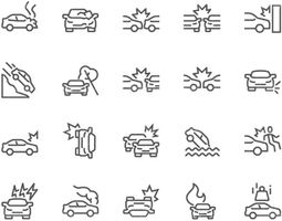 وکتور آیکن تصادف