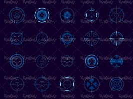 وکتور نشانگر دوربین تفنگ