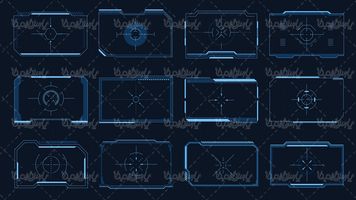 وکتور نشانگر دوربین تفنگ