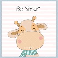 وکتور برداری زرافه به همراه پس زمینه گرافیکی