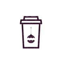 وکتور برداری قهوه فوری همراه با لیوان کاغذی قهوه و لیوان یکبار مصرف قهوه